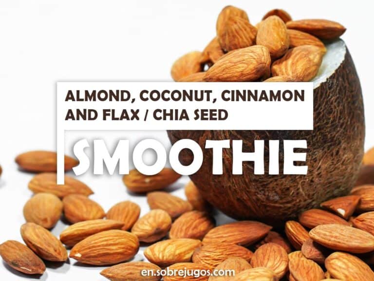 ALMOND, COCONUT, CINNAMON AND FLAX - CHIA SEED SMOOTHIE