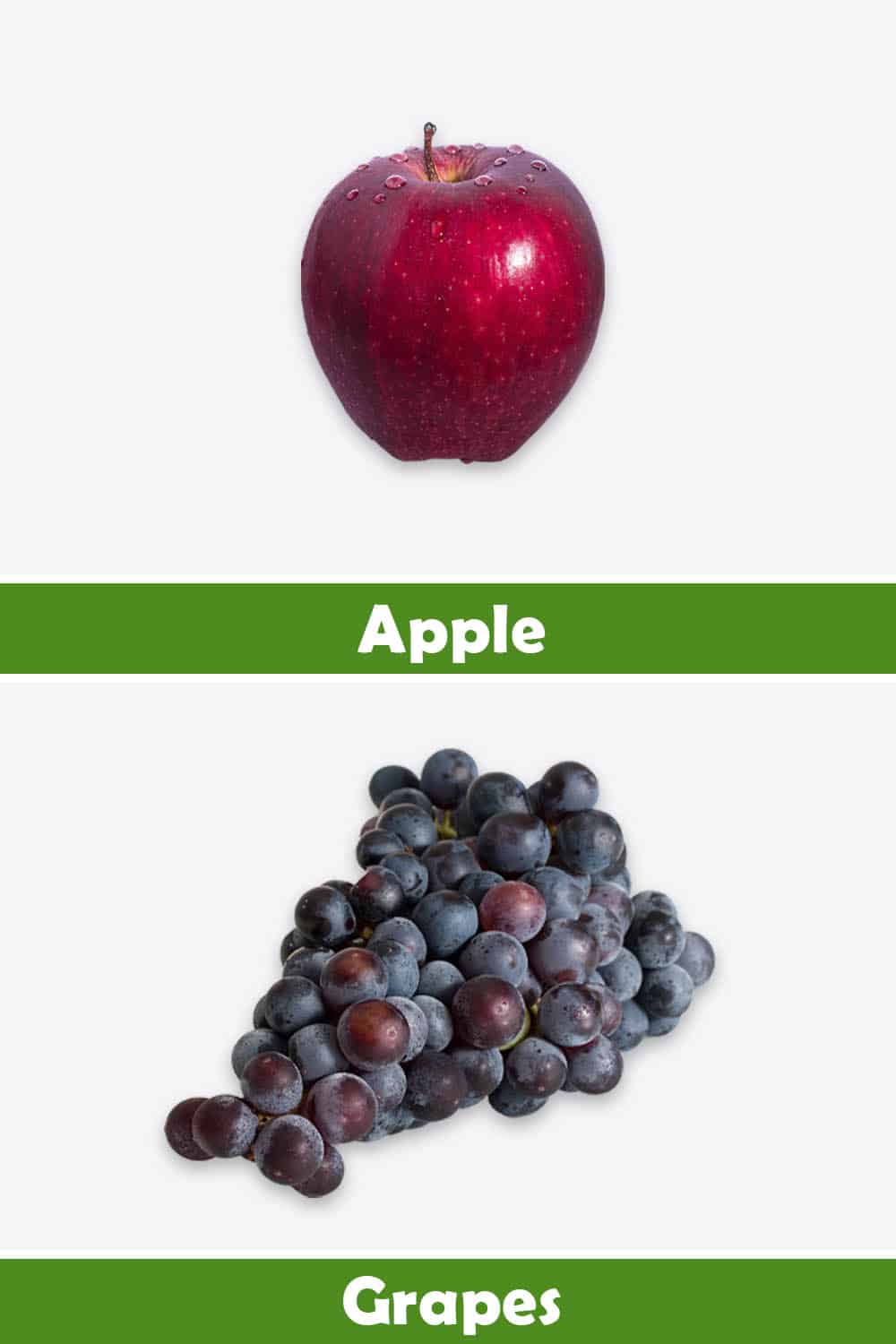 APPLE AND GRAPES