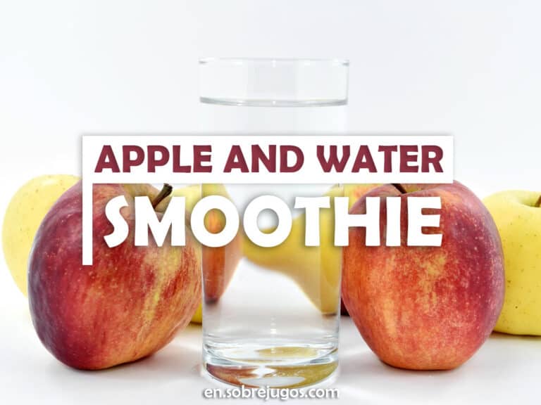 APPLE AND WATER SMOOTHIE