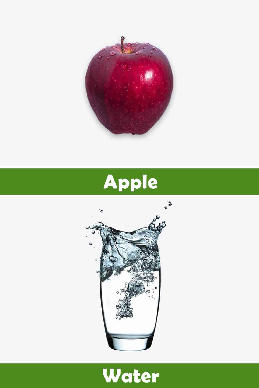 APPLE AND WATER