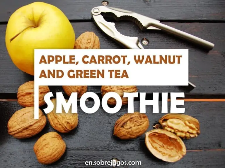 APPLE, CARROT, WALNUT & GREEN TEA SMOOTHIE