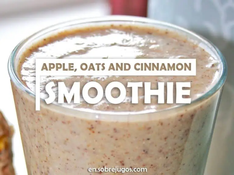 APPLE, OATS & CINNAMON SMOOTHIE