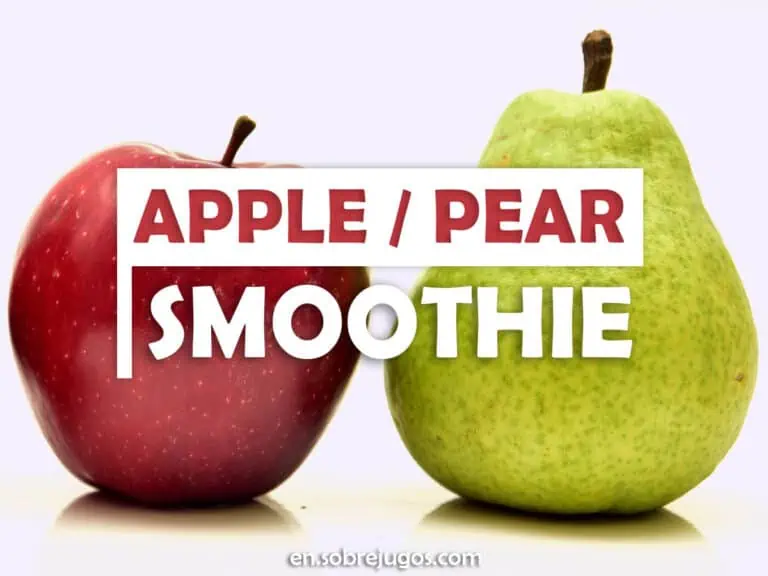 APPLE - PEAR SMOOTHIE
