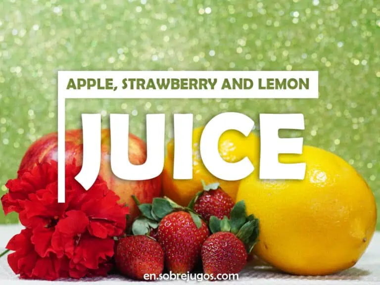 APPLE, STRAWBERRY & LEMON JUICE