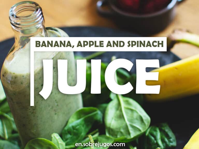 BANANA, APPLE AND SPINACH JUICE