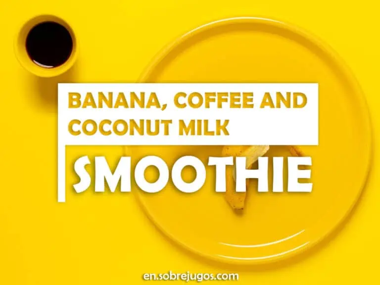 BANANA, COFFEE & COCONUT MILK SMOOTHIE