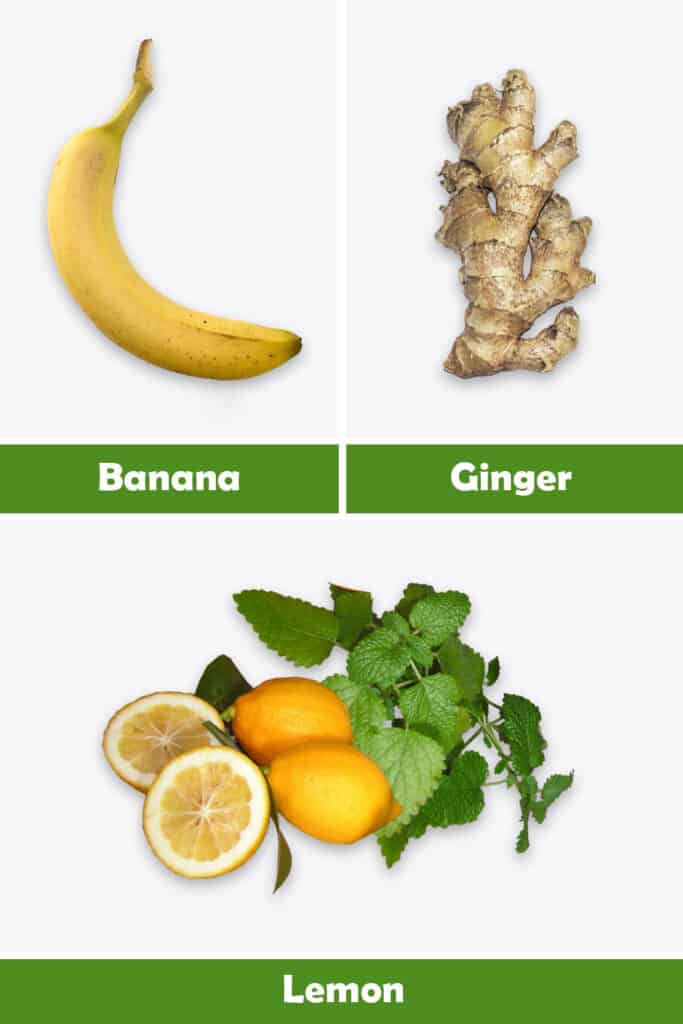 Banana, Ginger and Lemon Juice