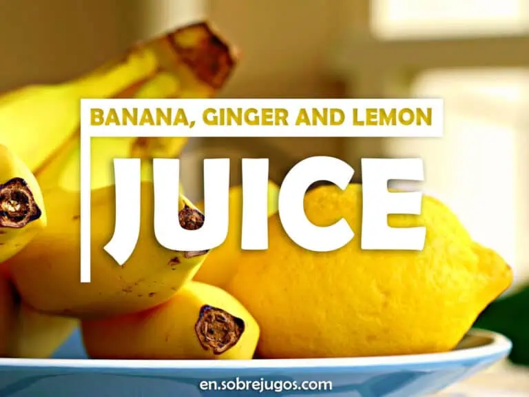 BANANA, GINGER & LEMON JUICE