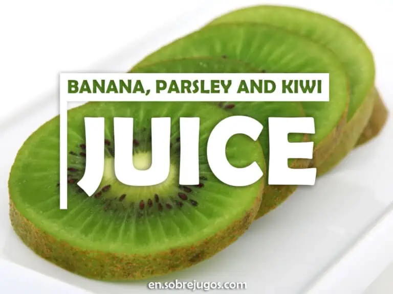 BANANA, PARSLEY & KIWI JUICE