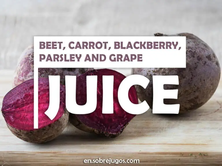 BEET, CARROT, BLACKBERRY, PARSLEY & GRAPE JUICE