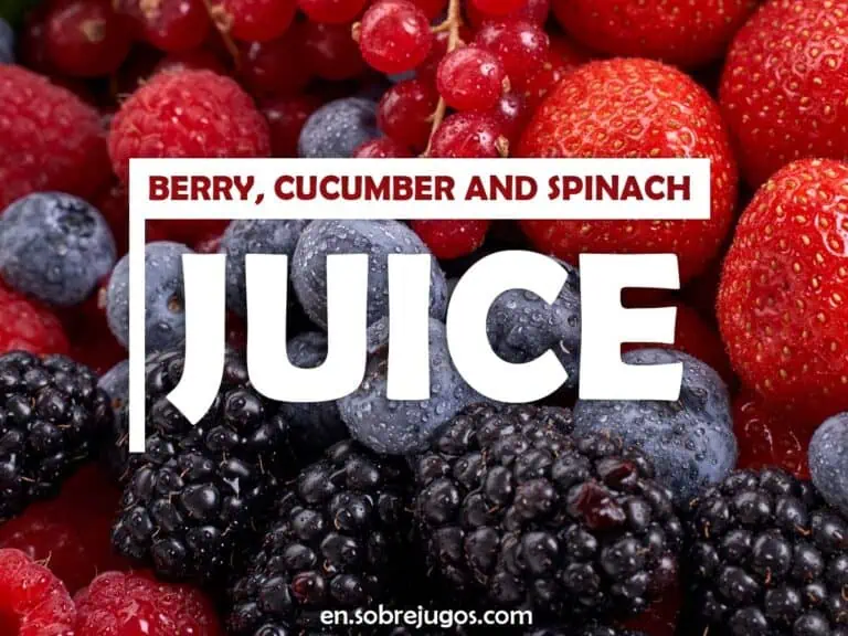 BERRY, CUCUMBER & SPINACH JUICE