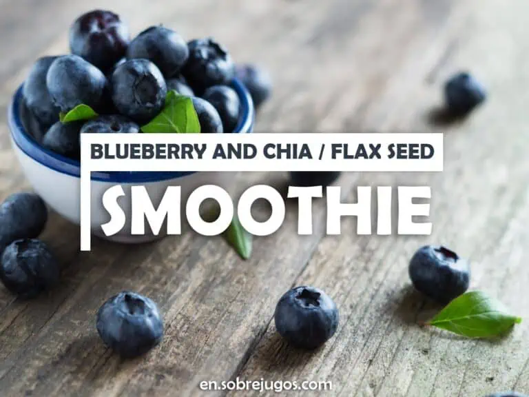 BLUEBERRY & CHIA - FLAX SEED SMOOTHIE