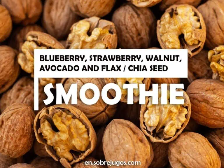 BLUEBERRY, STRAWBERRY, WALNUT, AVOCADO & FLAX - CHIA SEED SMOOTHIE