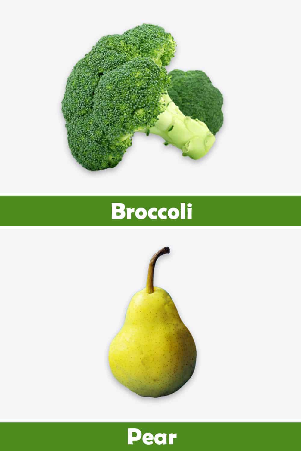 BROCCOLI AND PEAR
