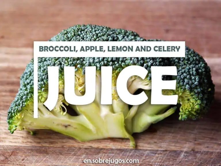 BROCCOLI, APPLE, LEMON & CELERY JUICE