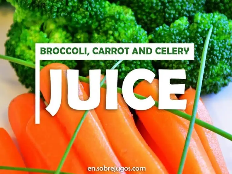 BROCCOLI, CARROT AND CELERY JUICE