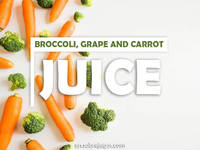 BROCCOLI, GRAPE AND CARROT JUICE