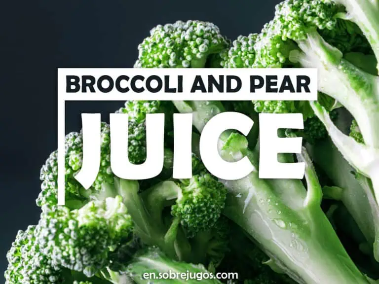 BROCCOLI & PEAR JUICE