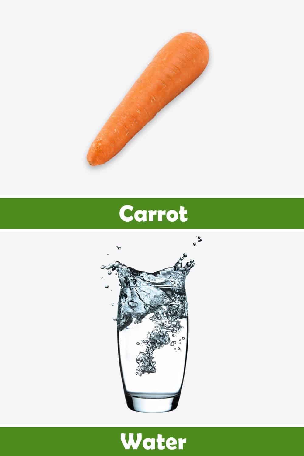 CARROT AND WATER