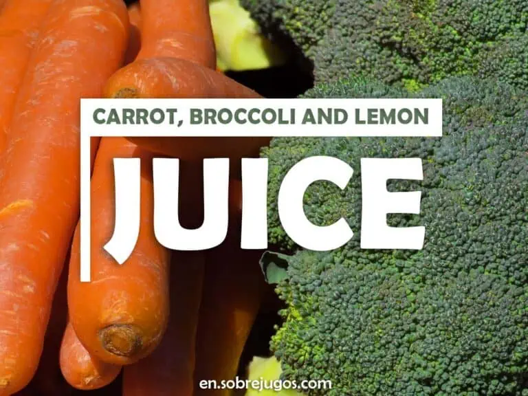 CARROT, BROCCOLI & LEMON JUICE
