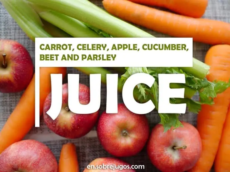 CARROT, CELERY, APPLE, CUCUMBER, BEET & PARSLEY JUICE