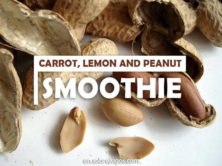 CARROT, LEMON & PEANUT SMOOTHIE