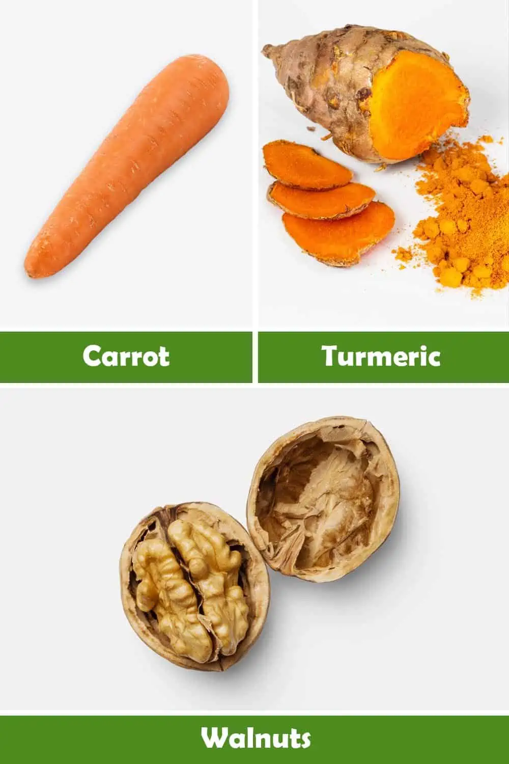 CARROT, TURMERIC AND WALNUTS