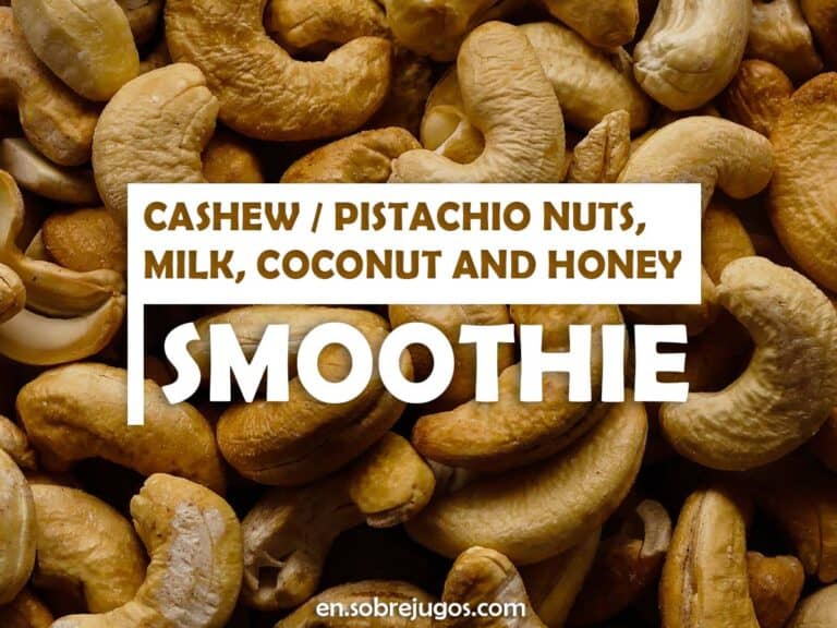 CASHEW - PISTACHIO NUTS, MILK, COCONUT & HONEY SMOOTHIE