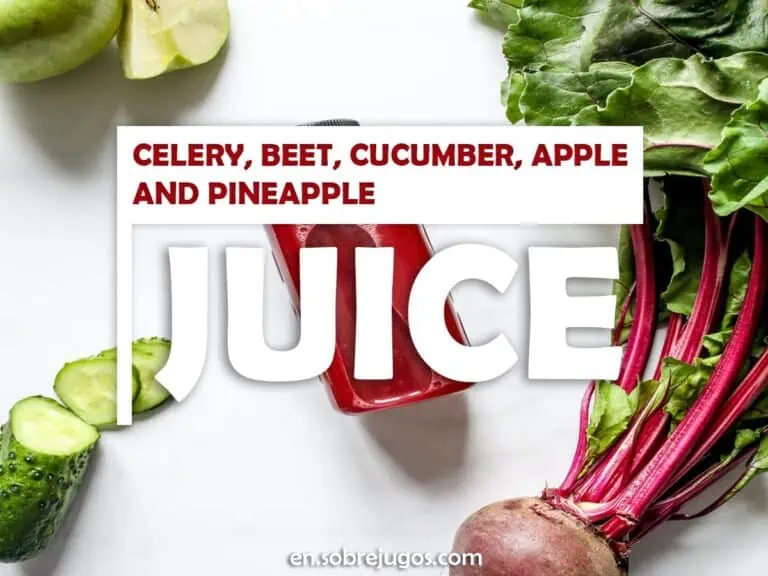 CELERY, BEET, CUCUMBER, APPLE & PINEAPPLE JUICE