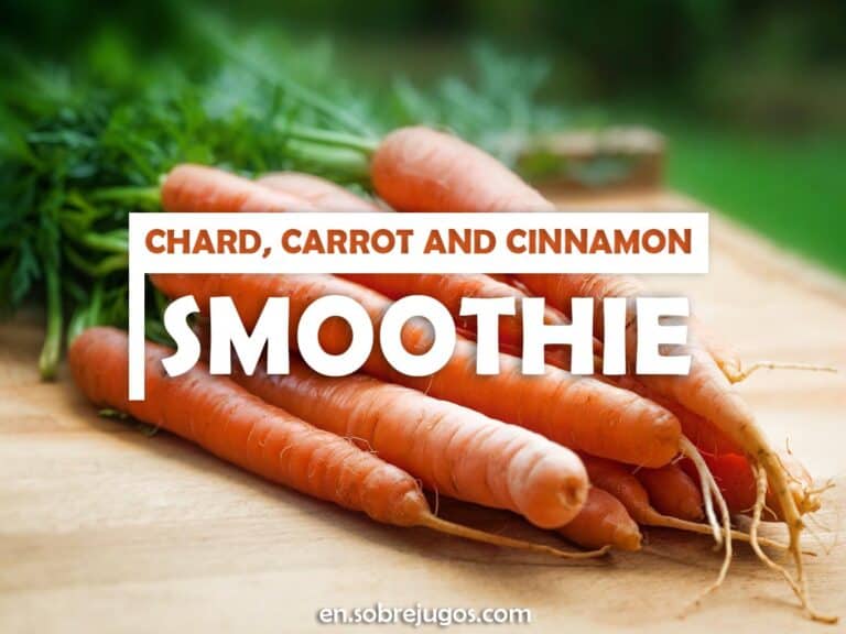 CHARD, CARROT AND CINNAMON SMOOTHIE
