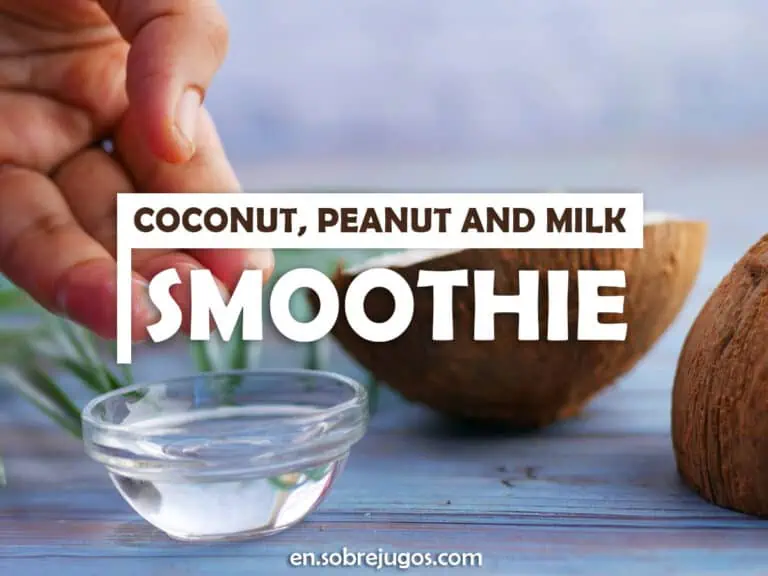 COCONUT, PEANUT & MILK SMOOTHIE