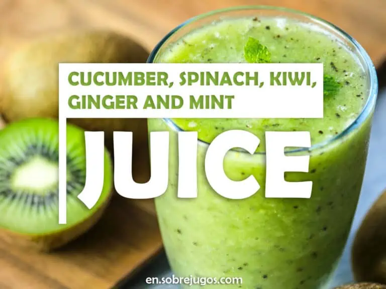 CUCUMBER, SPINACH, KIWI, GINGER & MINT JUICE