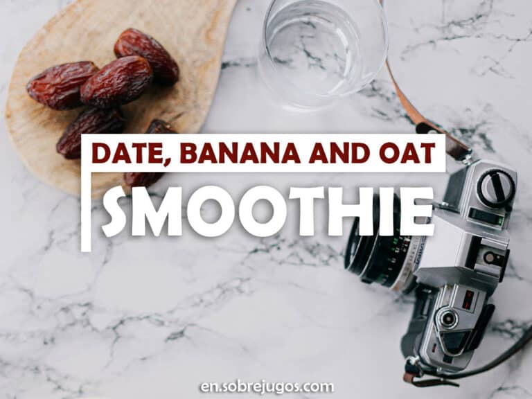 DATE, BANANA & OAT SMOOTHIE
