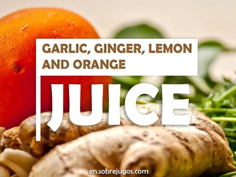 GARLIC, GINGER, LEMON AND ORANGE JUICE