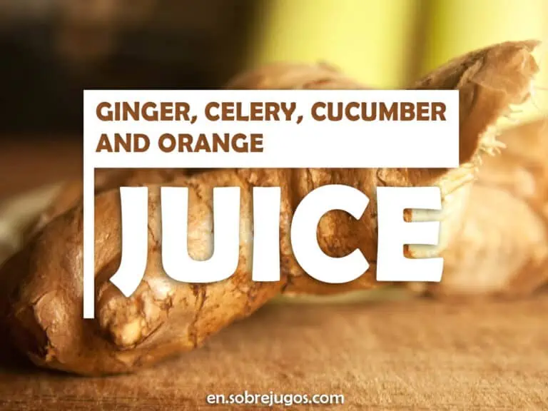 GINGER, CELERY, CUCUMBER & ORANGE JUICE