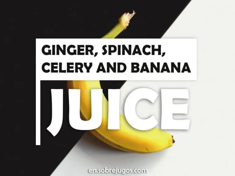 GINGER, SPINACH, CELERY & BANANA JUICE