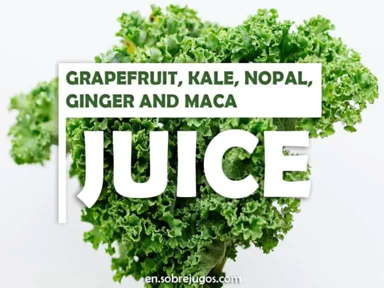 GRAPEFRUIT, KALE, NOPAL, GINGER & MACA JUICE