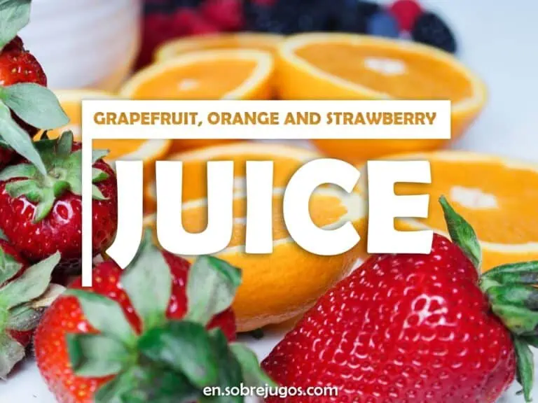 GRAPEFRUIT, ORANGE & STRAWBERRY JUICE