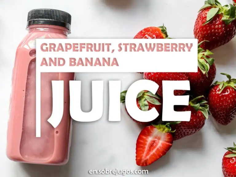 GRAPEFRUIT, STRAWBERRY & BANANA JUICE