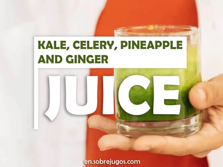KALE, CELERY, PINEAPPLE & GINGER JUICE