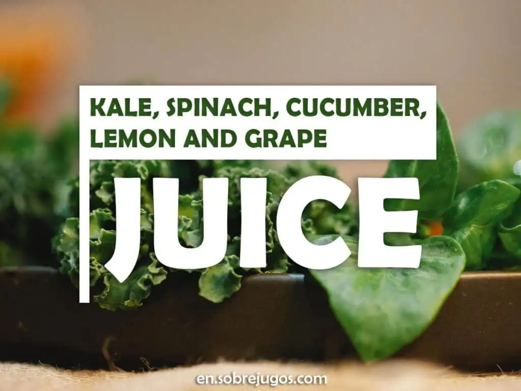 KALE, SPINACH, CUCUMBER, LEMON & GRAPE JUICE