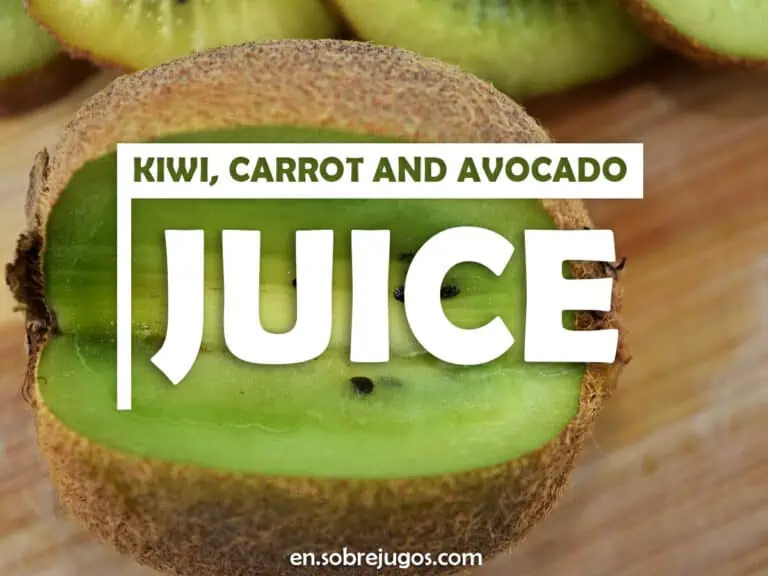KIWI, CARROT AND AVOCADO JUICE