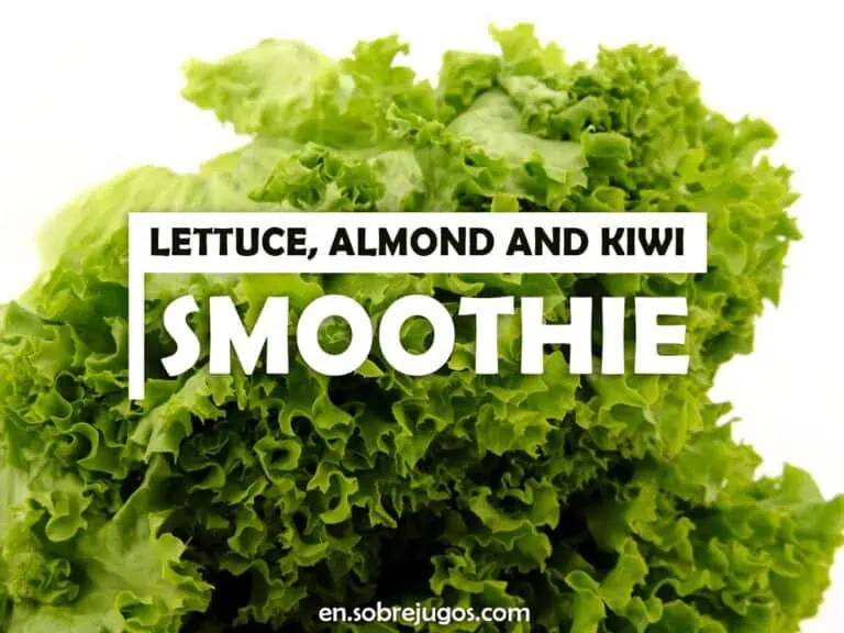 LETTUCE, ALMOND & KIWI SMOOTHIE