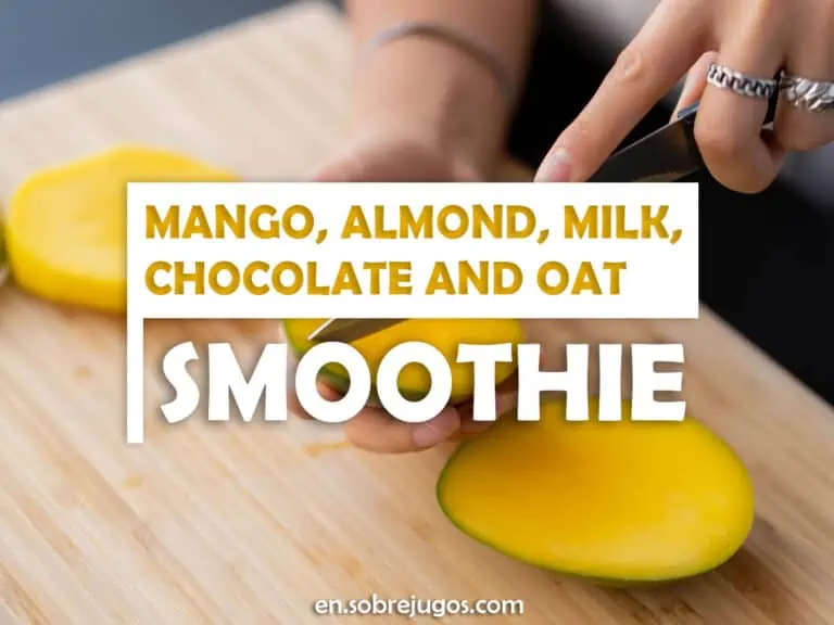 MANGO, ALMOND, MILK, CHOCOLATE & OAT SMOOTHIE