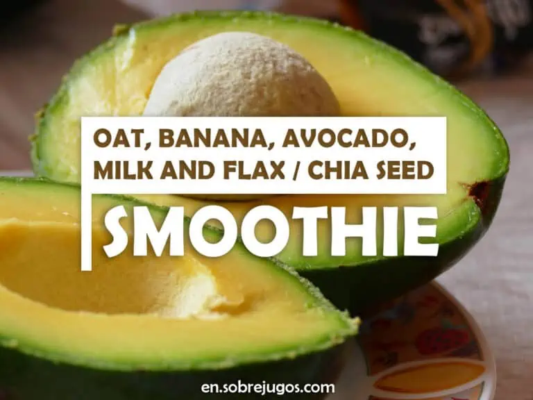 OAT, BANANA, AVOCADO, MILK & FLAX - CHIA SEED SMOOTHIE