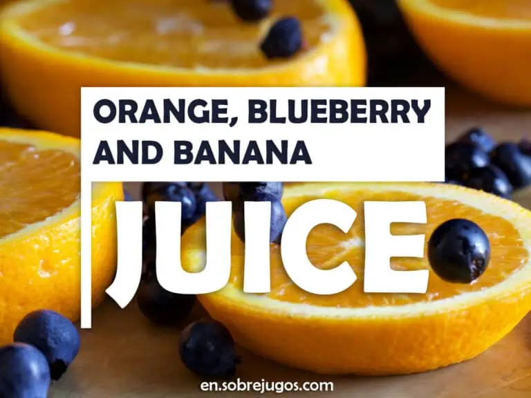 ORANGE, BLUEBERRY & BANANA JUICE