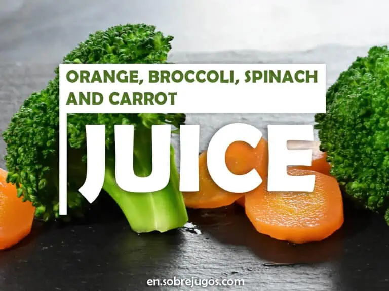 ORANGE, BROCCOLI, SPINACH & CARROT JUICE
