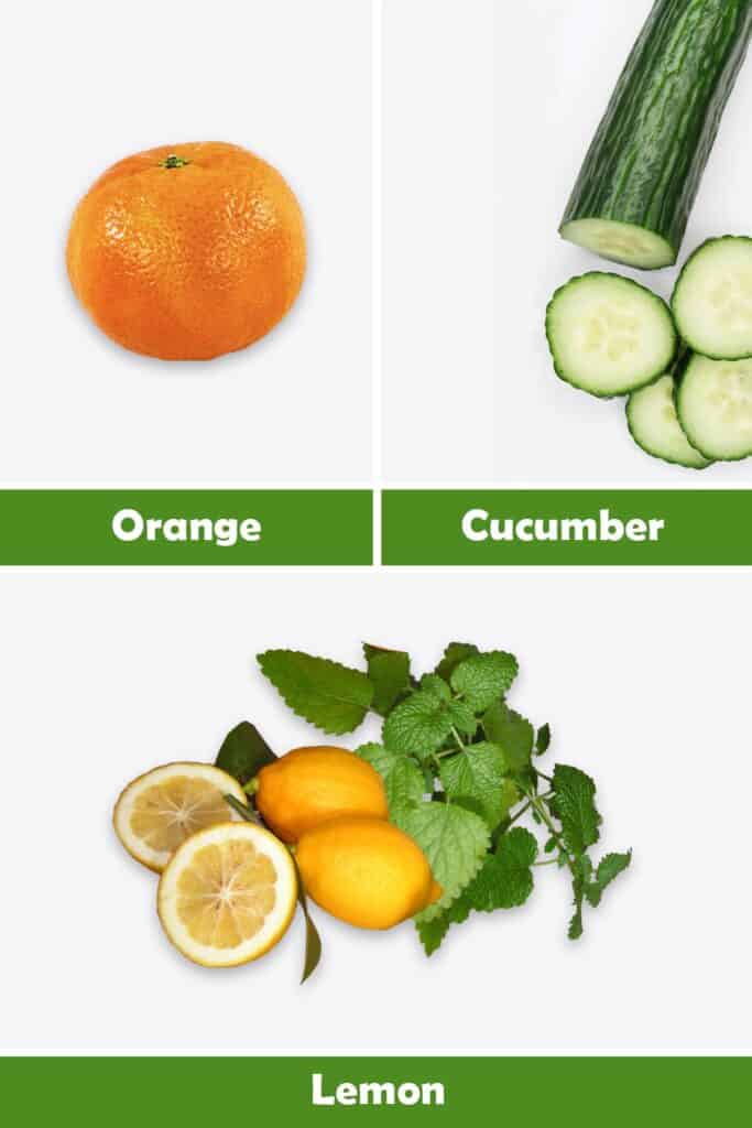 orange juice with lemon food image