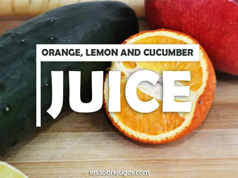 ORANGE, LEMON & CUCUMBER JUICE