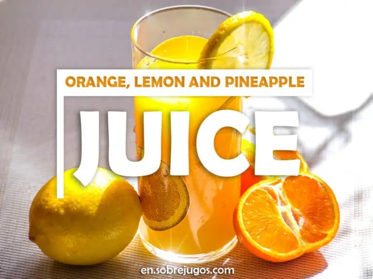 ORANGE, LEMON & PINEAPPLE JUICE